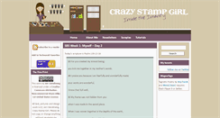Desktop Screenshot of crazystampgirl.com