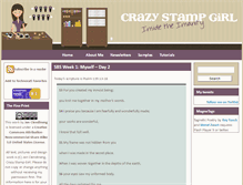 Tablet Screenshot of crazystampgirl.com
